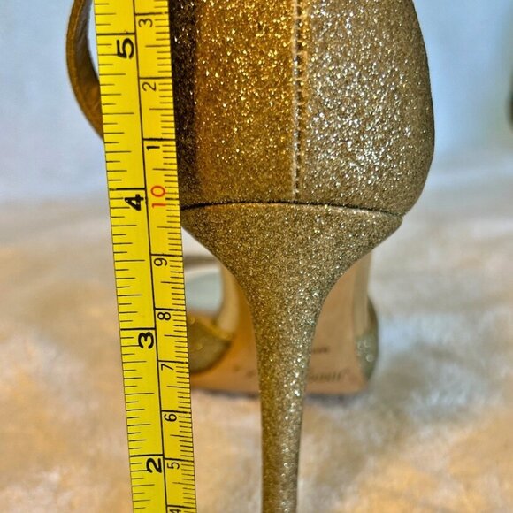Jimmy Choo Annie 85 Glitter Sandals - Picture 9 of 9